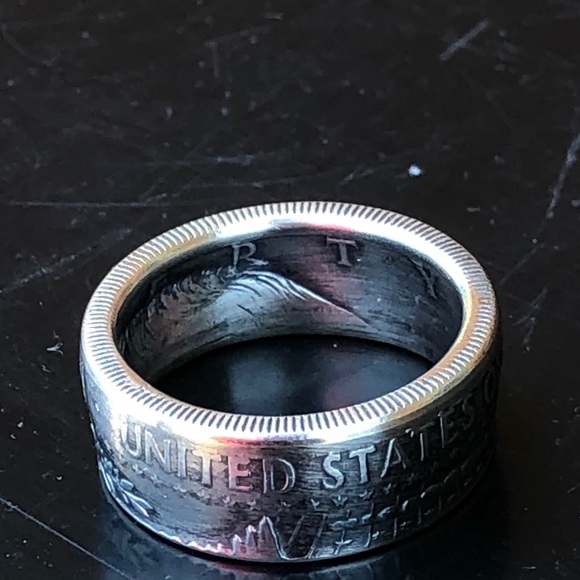 US Kennedy Half-Dollar Ring, Coin Rings, Rings, - Picture 5 of 8